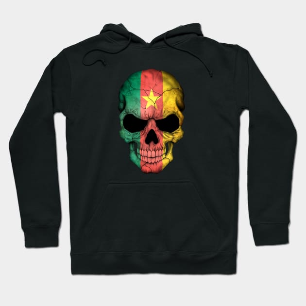 Cameroon Flag Skull Hoodie by jeffbartels